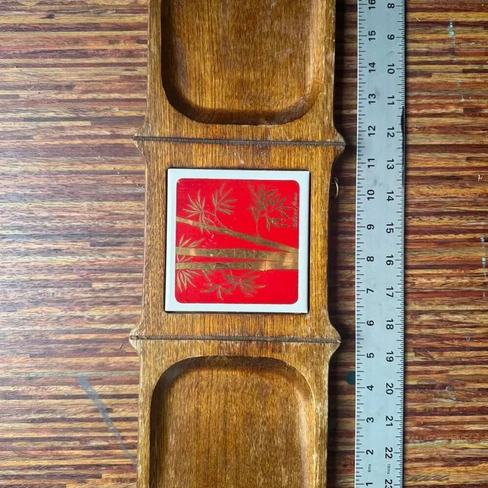 Mcm Red and Brown Dinnerware